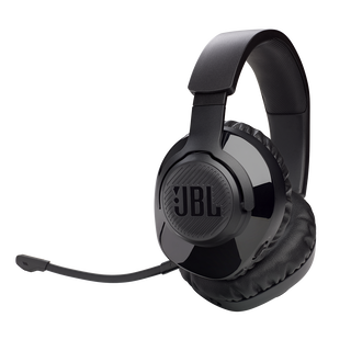 JBL Quantum 350 Wireless - Black - Wireless PC gaming headset with detachable boom mic - Hero Image of JBL Quantum 350 Wireless
